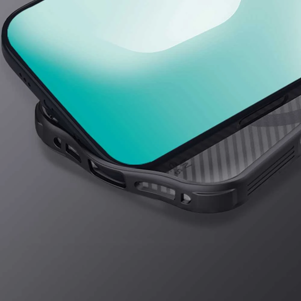 Nillkin CamShield PRO Magnetic Hard dėklas skirtas Apple iPhone 17 Pro skaidrus juodos spalvos