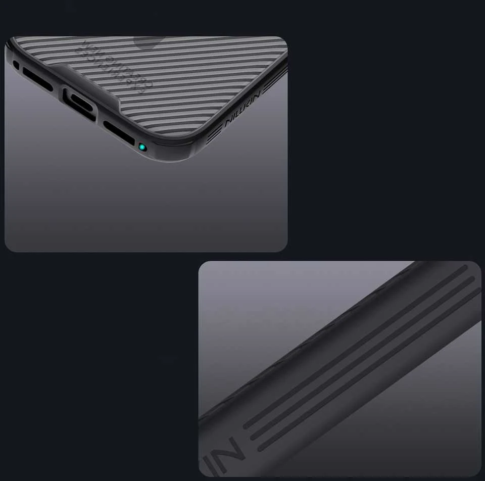 Nillkin CamShield PRO Magnetic Hard dėklas skirtas Apple iPhone 17 Pro Max skaidrus juodos spalvos
