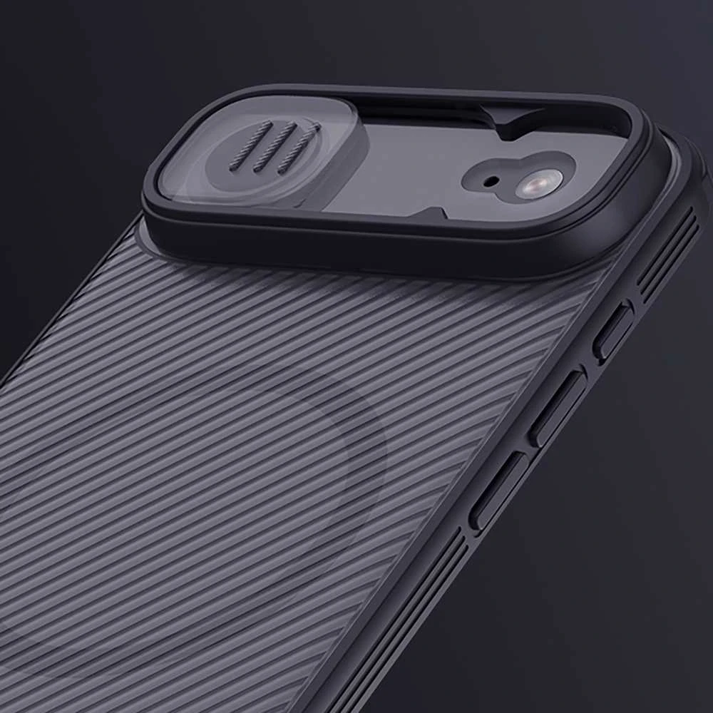 Nillkin CamShield PRO Magnetic Hard dėklas skirtas Apple iPhone Air skaidrus juodos spalvos