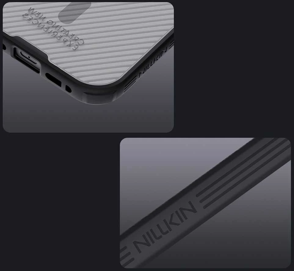 Nillkin CamShield PRO Magnetic Hard dėklas skirtas Apple iPhone 17 skaidrus juodos spalvos