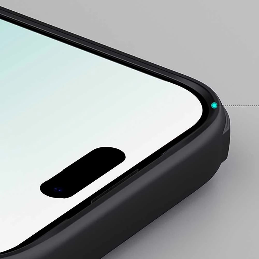 Nillkin Super Frosted Shield Pro Magnetic Dėklas skirtas Apple iPhone 17 Pro skaidrus juodos spalvos