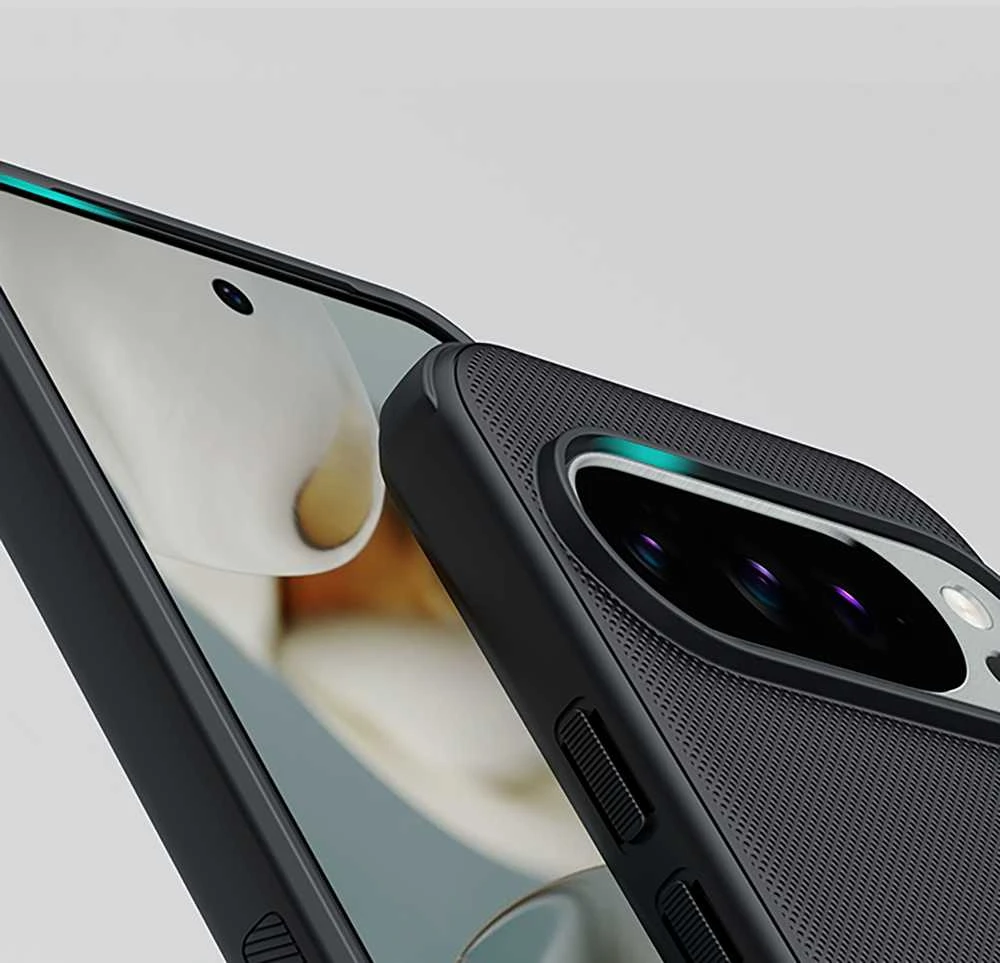 Nillkin Super Frosted PRO Magnetic Back dėklas skirtas Google Pixel 10/10 Pro juodos spalvos