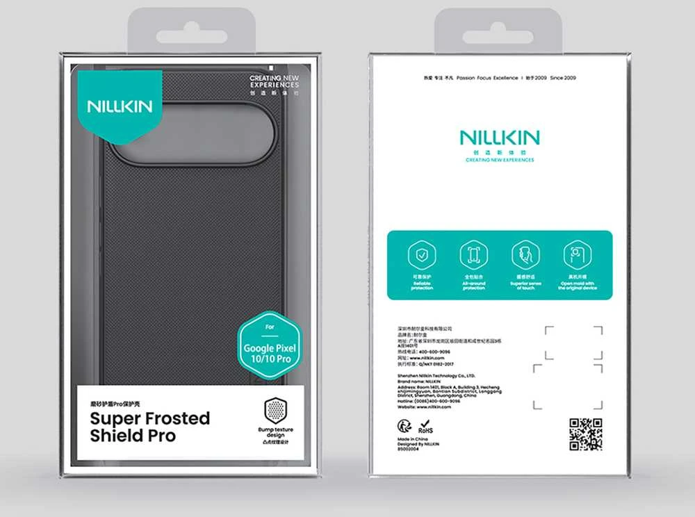 Nillkin Super Frosted PRO Back dėklas skirtas Google Pixel 10/10 Pro juodos spalvos