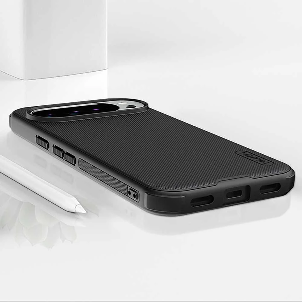 Nillkin Super Frosted PRO Magnetic Back dėklas skirtas Google Pixel 10/10 Pro juodos spalvos