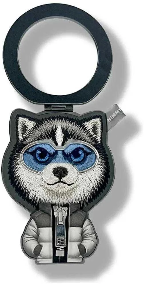 Magnetic pendant Nimmy Cool&Cute 2.0 Wolf juodos spalvos