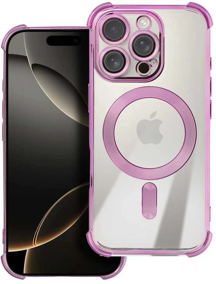 Oem Originalus „iPhone 17“ dėklas su apsauga nuo smūgių, suderinamas su „MagSafe“ violetine