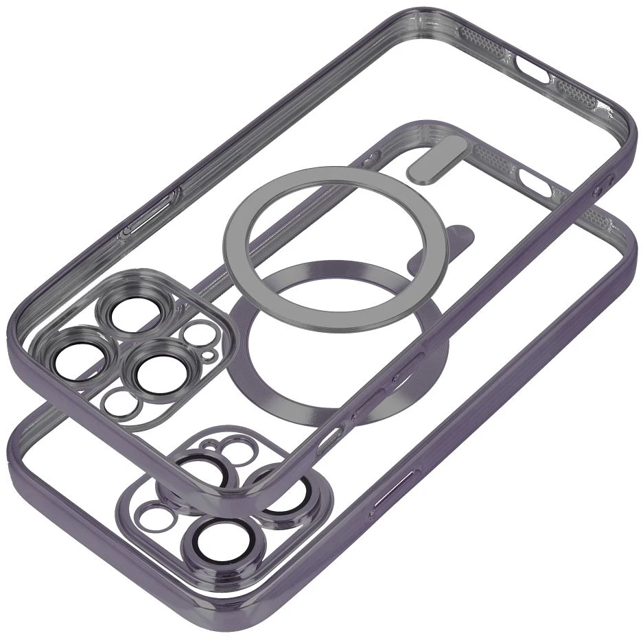 OEM dėklas, skirtas iPhone 17 Pro / 18 Pro, Electro Mag dėklas, suderinamas su MagSafe juodas