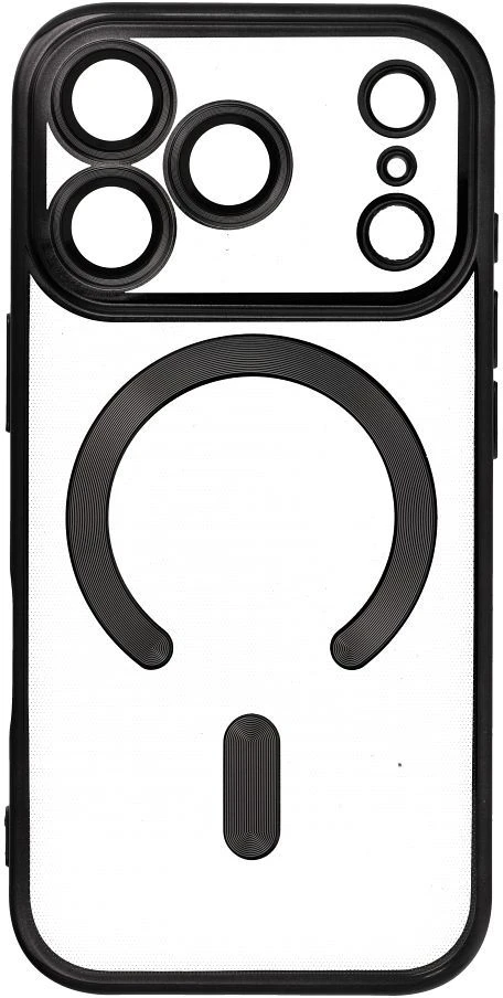 OEM dėklas, skirtas iPhone 17 Pro / 18 Pro, Electro Mag dėklas, suderinamas su MagSafe juodas