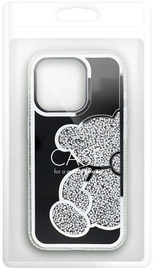 Dėklas Oem Case for iPhone 17 Pro / 18 Pro Teddy Bear sidabrinis