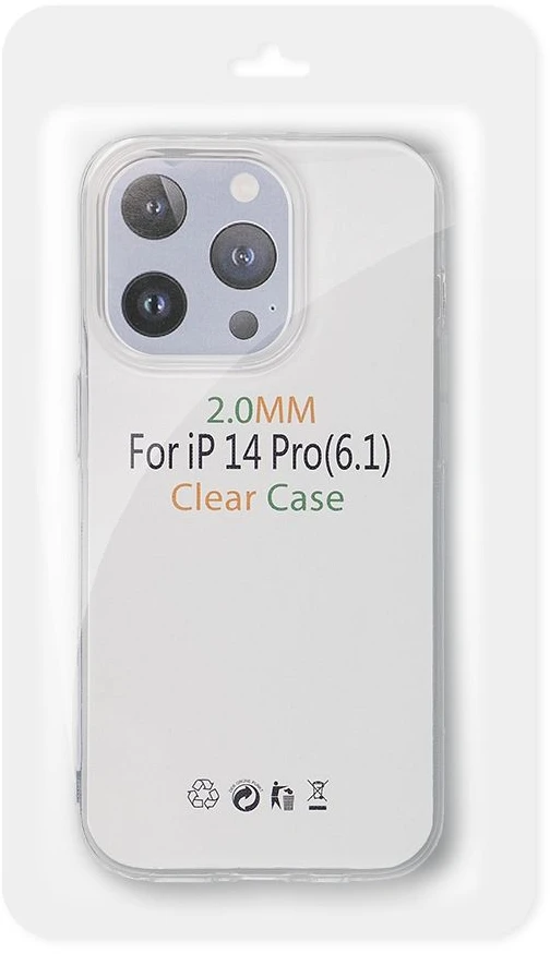 Dėklas Oem Case for iPhone 17 Pro / 18 Pro Clear Case 2 mm (camera protection) transparent