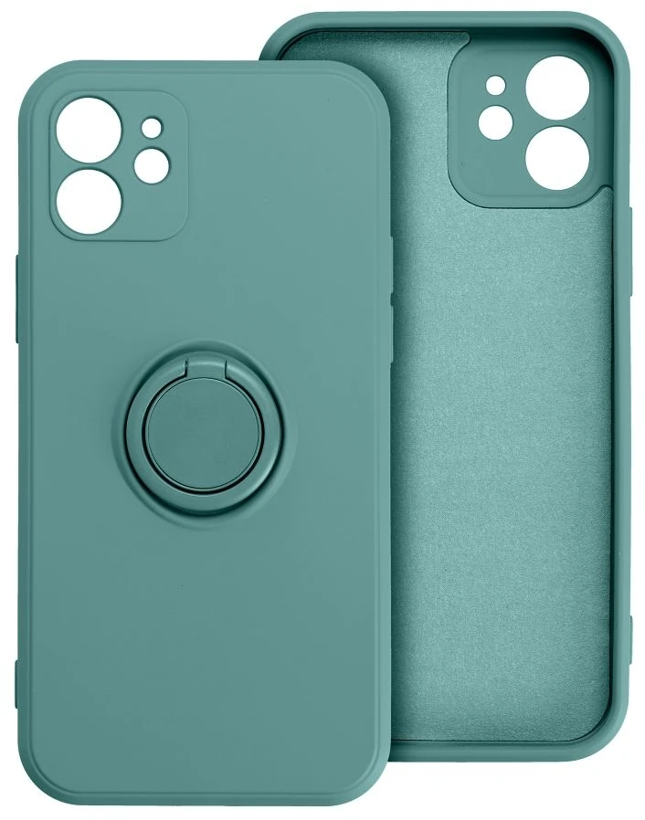 OEM dėklas iPhone 17 Pro / 18 Pro silikoniniam žiedui žalias