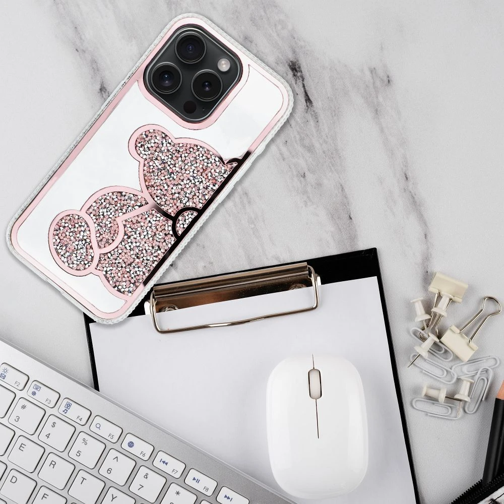 Dėklas Oem Case for iPhone 17 Pro / 18 Pro Teddy Bear pink