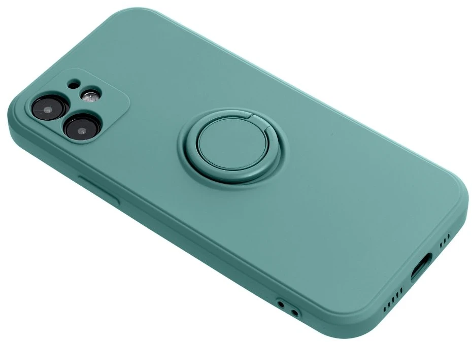 OEM dėklas iPhone 17 Pro / 18 Pro silikoniniam žiedui žalias