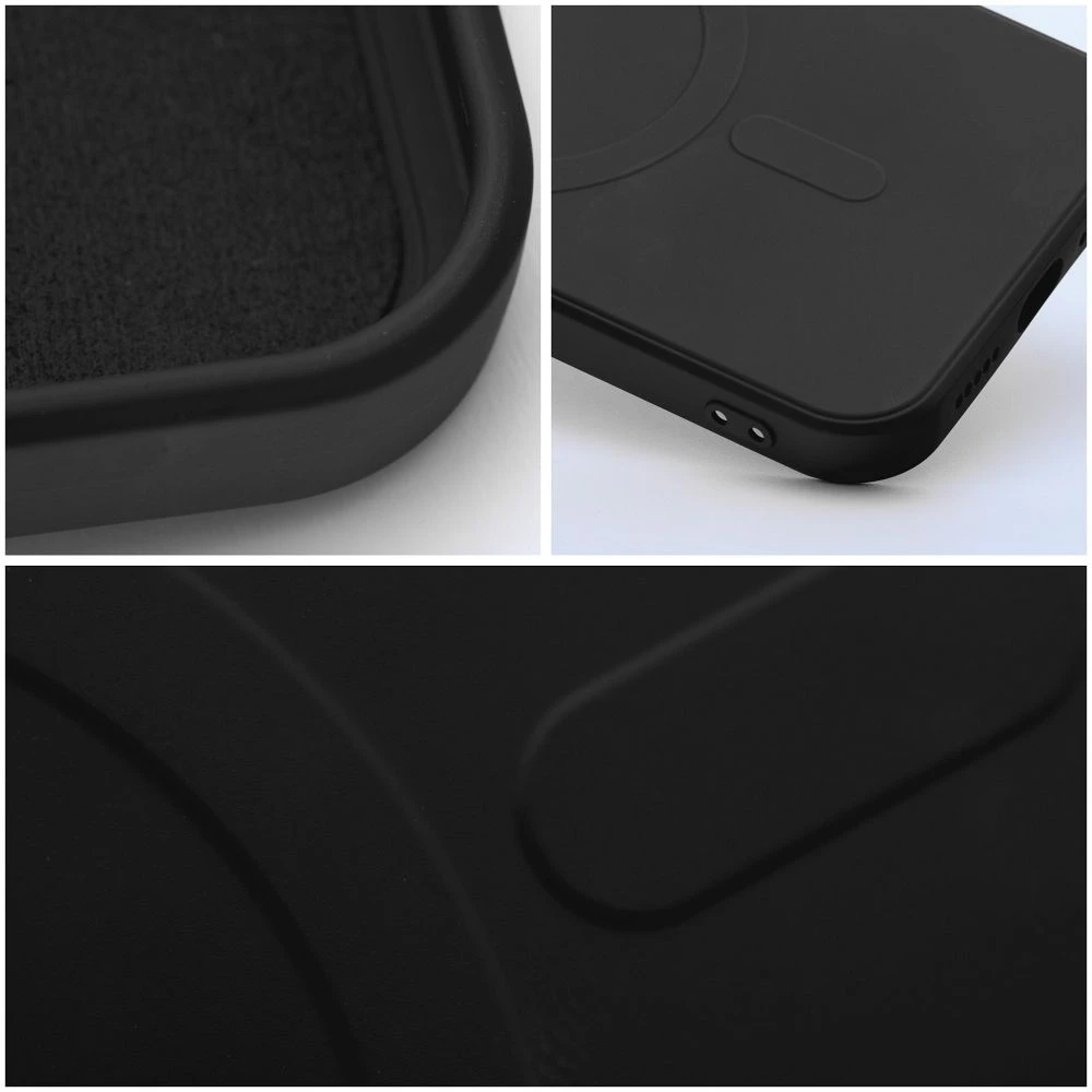 OEM dėklas, skirtas „iPhone 17 Pro / 18 Pro“ silikoniniam „MagSafe“ dėklui (kameros apsaugai), juodas