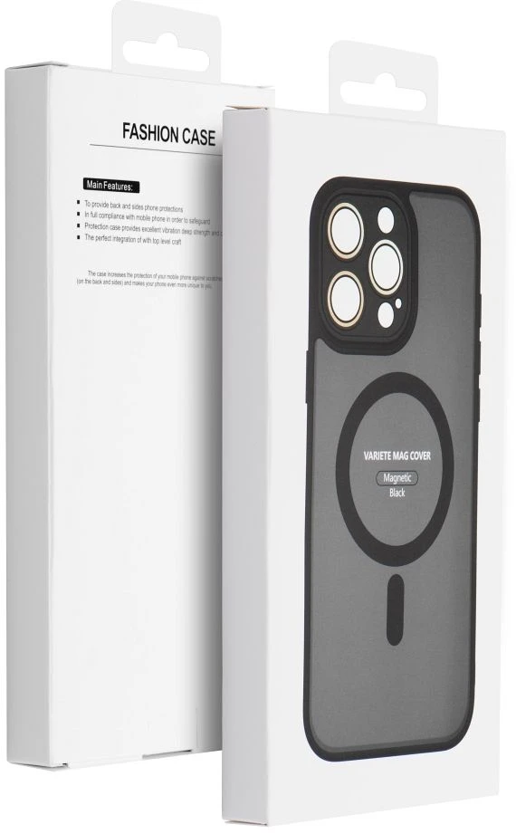 Dėklas Oem Case for iPhone 17 Pro Max / 18 Pro Max Variete Mag Cover compatible with MagSafe juodas