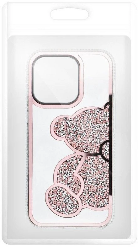 OEM dėklas, skirtas iPhone 17 Pro Max / 18 Pro Max, Meškiukas, rožinė