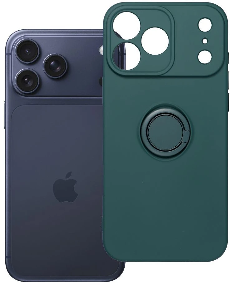 Dėklas Oem Case for iPhone 17 Pro Max / 18 Pro Max Silicone Ring žalias