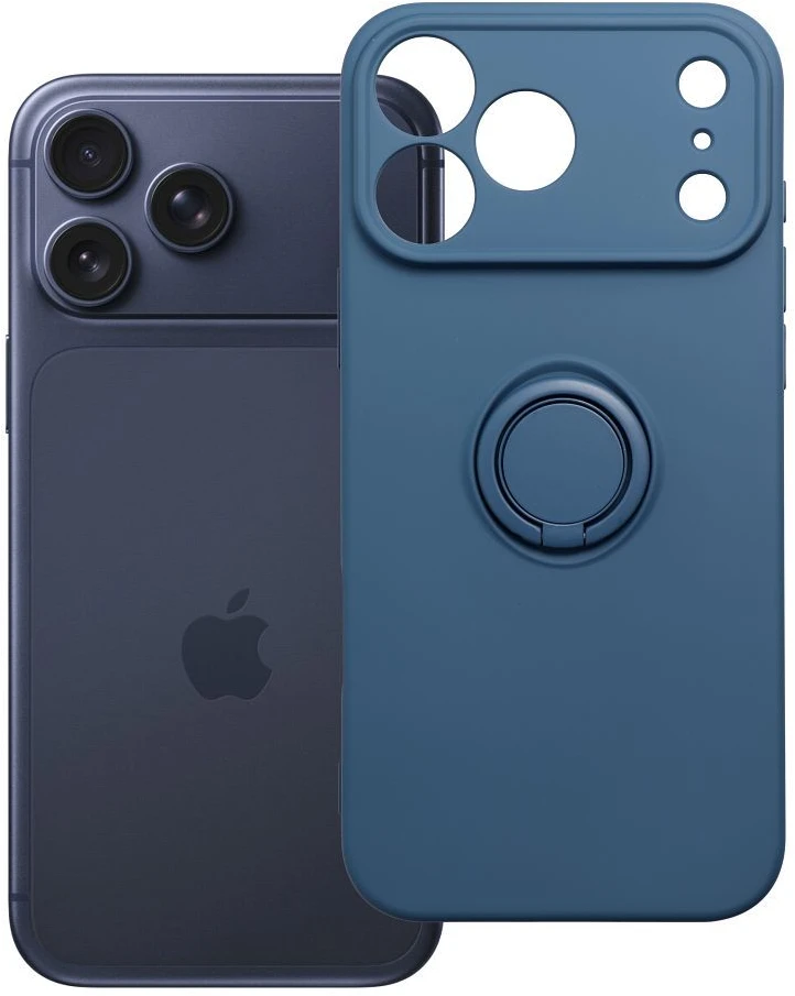 OEM dėklas, skirtas iPhone 17 Pro Max / 18 Pro Max silikoniniam žiedui, tamsus mėlynas