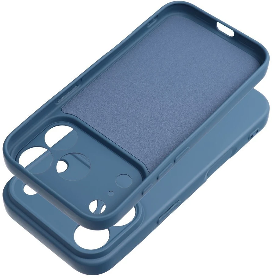 OEM dėklas, skirtas iPhone 17 Pro Max / 18 Pro Max silikoniniam žiedui, tamsus mėlynas