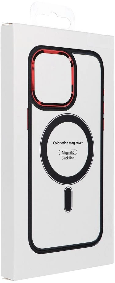 Dėklas Oem Case for iPhone 18 Pro / 17 Pro Color Edge Mag Cover compatible with MagSafe dark cherry