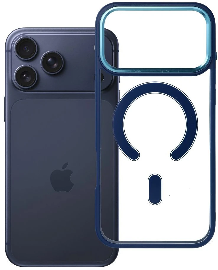 Oem dėklas iPhone 18 Pro Max / 17 Pro Max Color Edge Mag suderinamas su MagSafe mėlynas