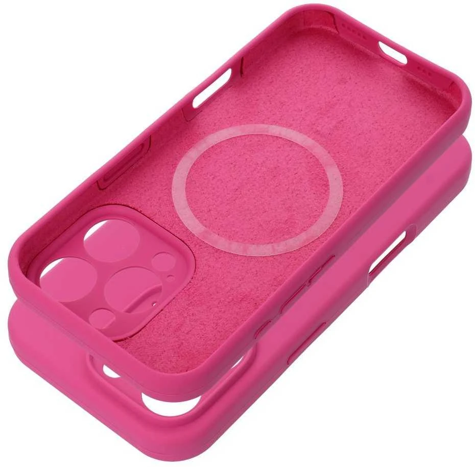 Dėklas Oem Case for iPhone 17 Silicone 2mm (camera protection) compatible with Magsafe pink