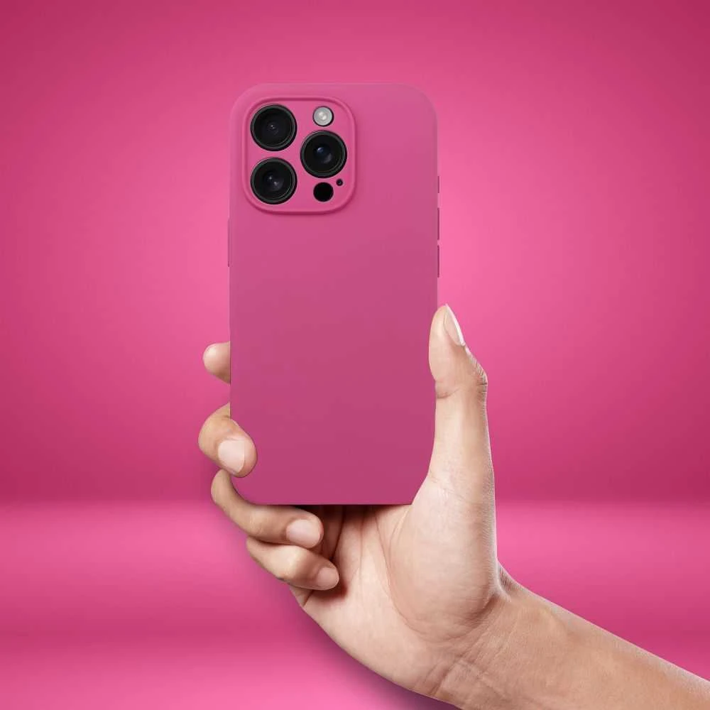 Dėklas Oem Case for iPhone 17 Silicone 2mm (camera protection) compatible with Magsafe pink