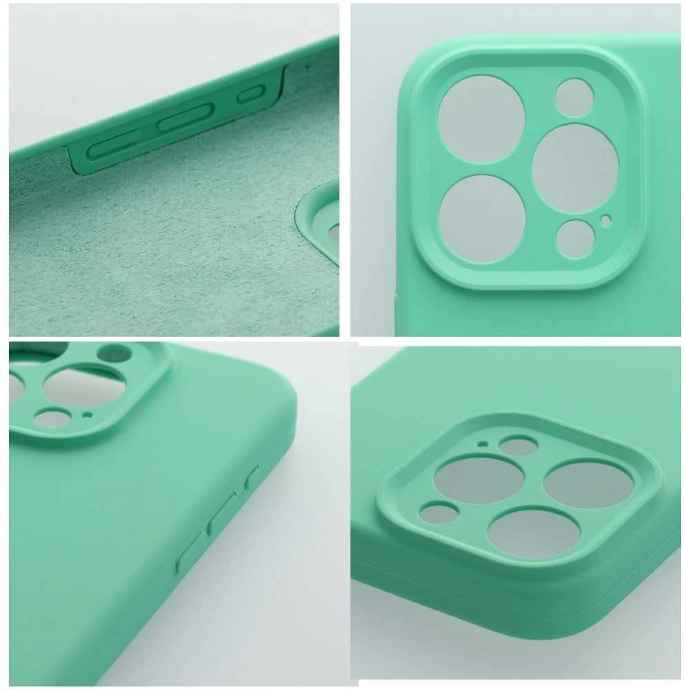 OEM dėklas, skirtas iPhone 17 silikoniniam 2 mm dėklui (apsaugai nuo kameros), mėtinis