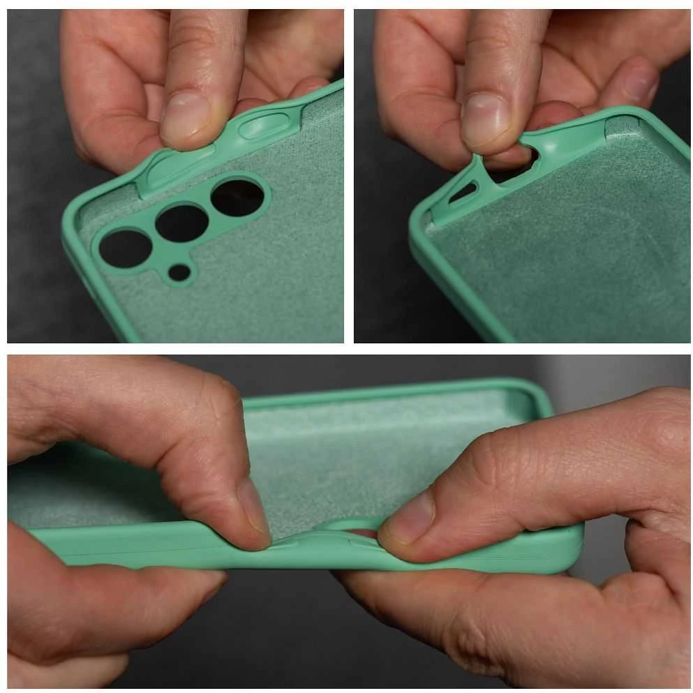 Realme 15 / 15 PRO silikoninis 2 mm dėklas (apsauga nuo kameros), mėtinis
