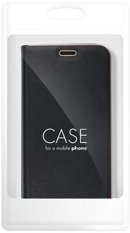 Dėklas Forcell Oem LUNA Book Gold skirtas APPLE Apple iPhone 7 / 8 / SE 2020 / SE 2022 juodos spalvos