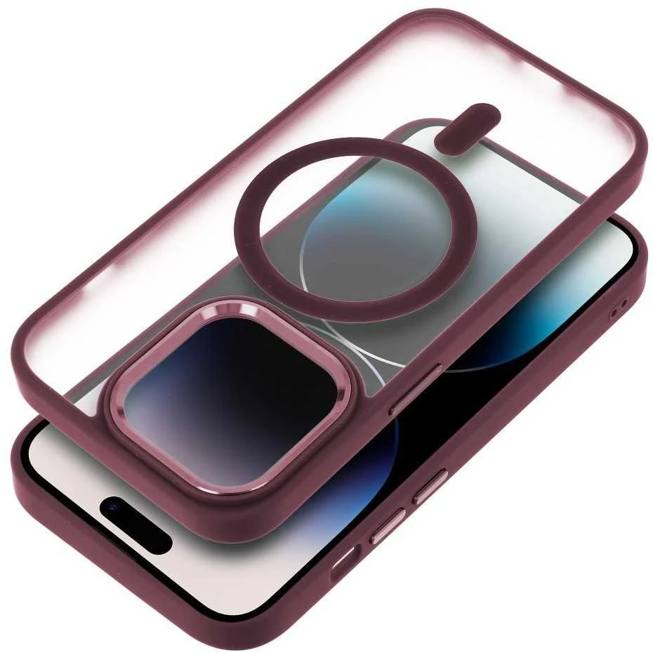 Oem Originalus „iPhone 17 Pro / 18 Pro“ dėklas (žemas kameros kraštas), matinis „Mag“ dėklas, suderinamas su „MagSafe“, raudonas