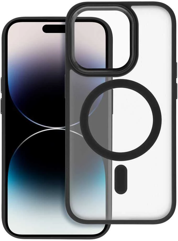 OEM dėklas, skirtas „iPhone 17 AIR“ matiniam „Mag“ dangteliui, suderinamas su „MagSafe“ juodu