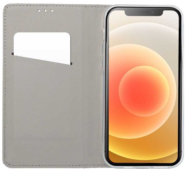 OEM atverčiamas dėklas Oppo Reno 15F Smart Case Book auksinis