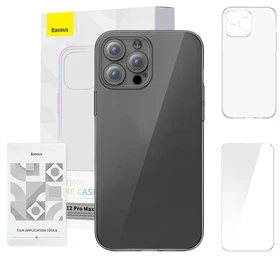 Telefono dėklas Baseus Crystal Clear, skirtas 12 Pro Max (permatomas)