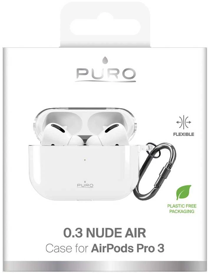 Dėklas Puro 0.3 Nude Case for AirPods Pro 3 - Transparent