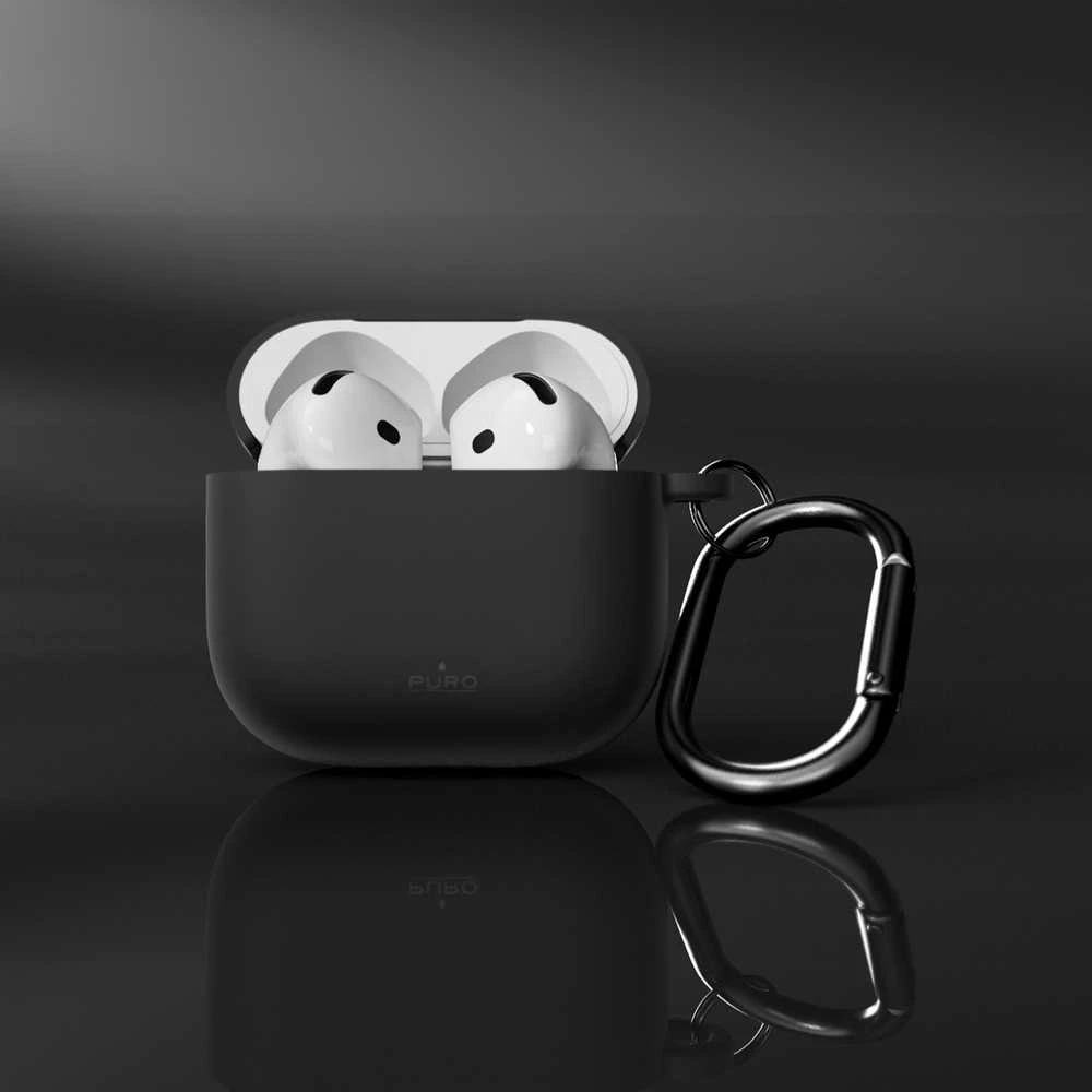 Dėklas Puro Icon Case for AirPods 4 - Juodas
