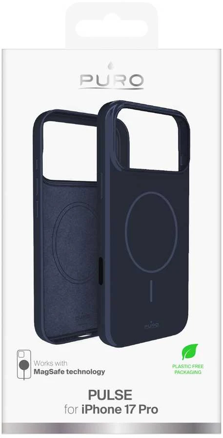 Puro Pulse Apple iPhone 17 Pro Polycarbonate Protective dėklas - mėlynos spalvos