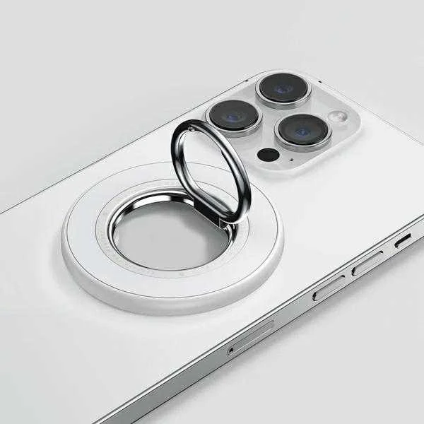 SODI dvipusis magnetinis Ring Stand BM-350 baltos spalvos MagSafe