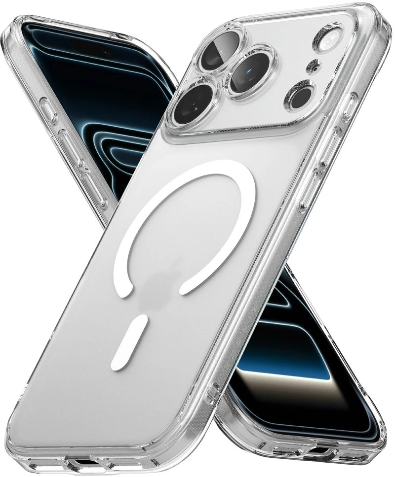 Dėklas RINGKE FUSION MAGNETIC MagSafe iPhone 17 Pro / 18 Pro MATINIS SKAIDRUS