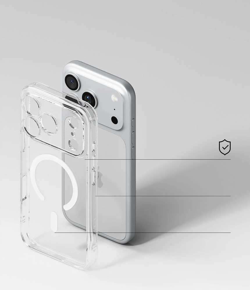Dėklas RINGKE FUSION MAGNETIC MagSafe iPhone 17 Pro / 18 Pro SKAIDRUS