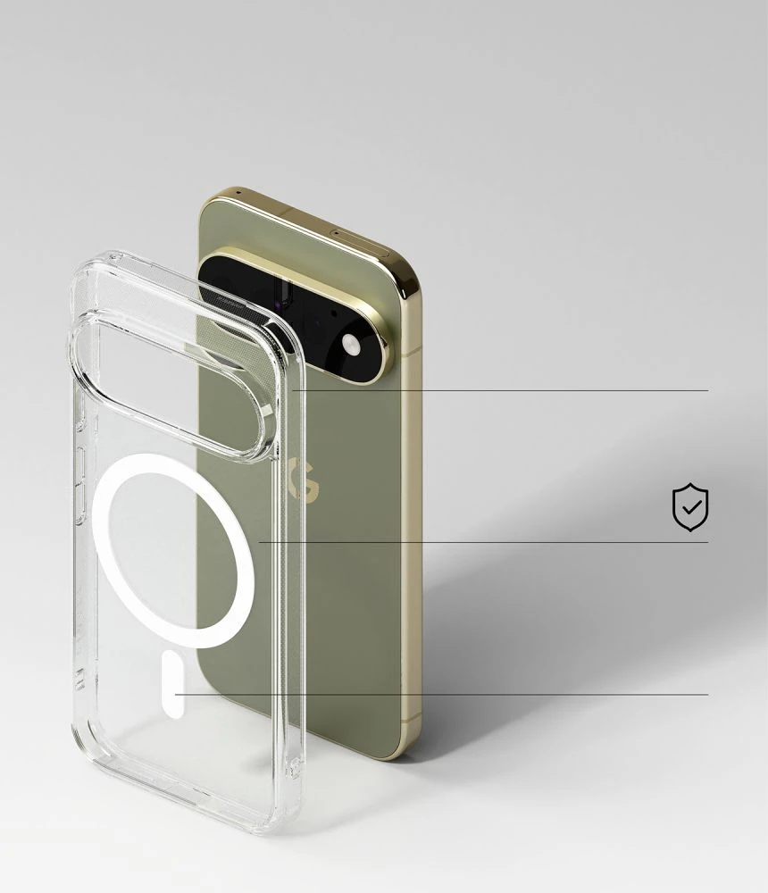 Dėklas RINGKE FUSION MAGNETIC MAGSAFE GOOGLE PIXEL 11 PRO SKAIDRUS