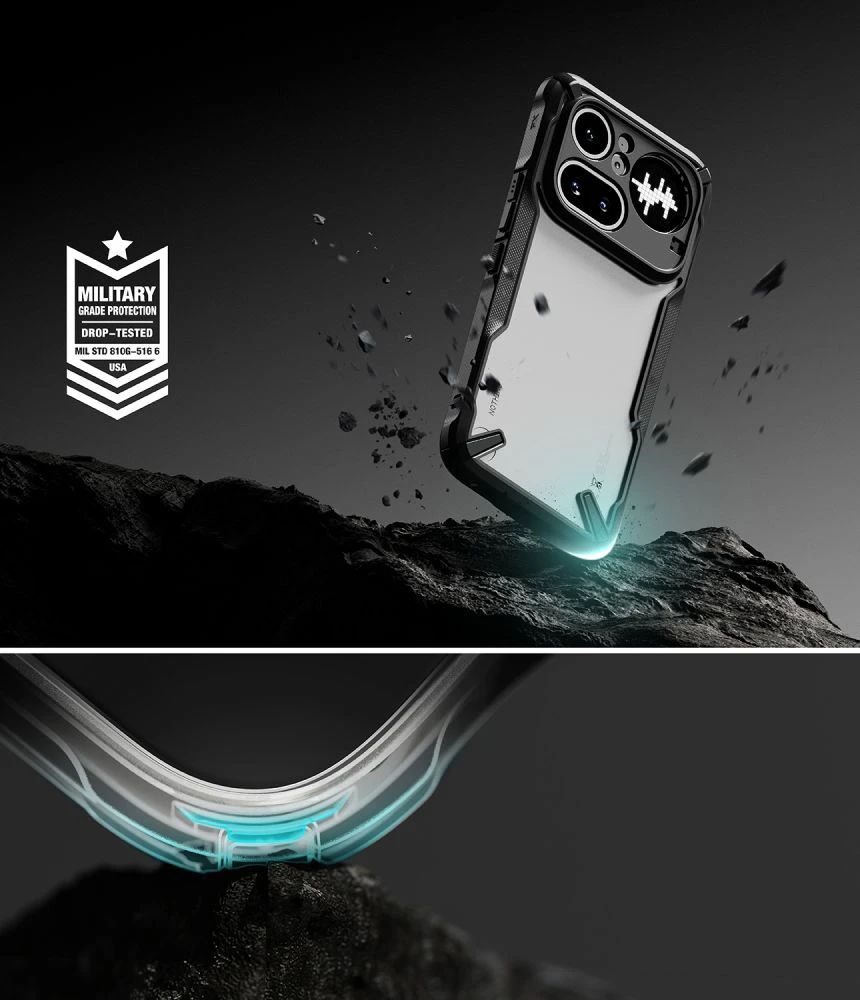 RINGKE FUSION X dėklas NOTHING PHONE 4A PRO Juodas