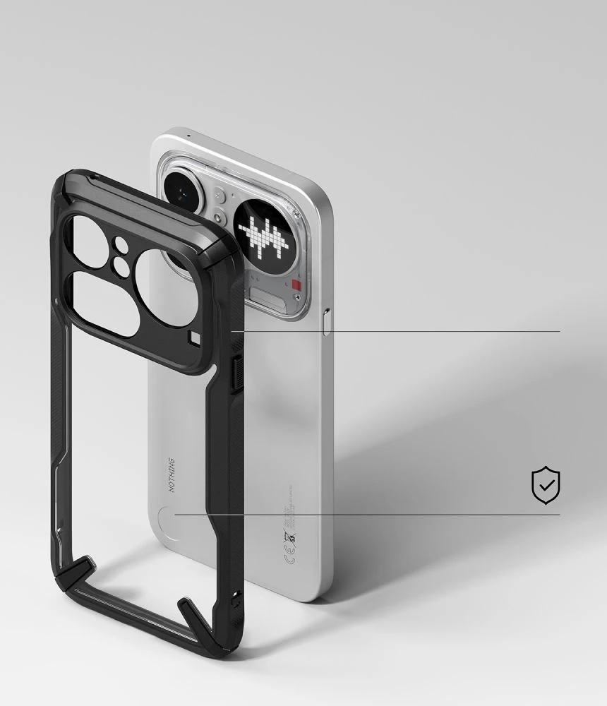 RINGKE FUSION X dėklas NOTHING PHONE 4A PRO Juodas