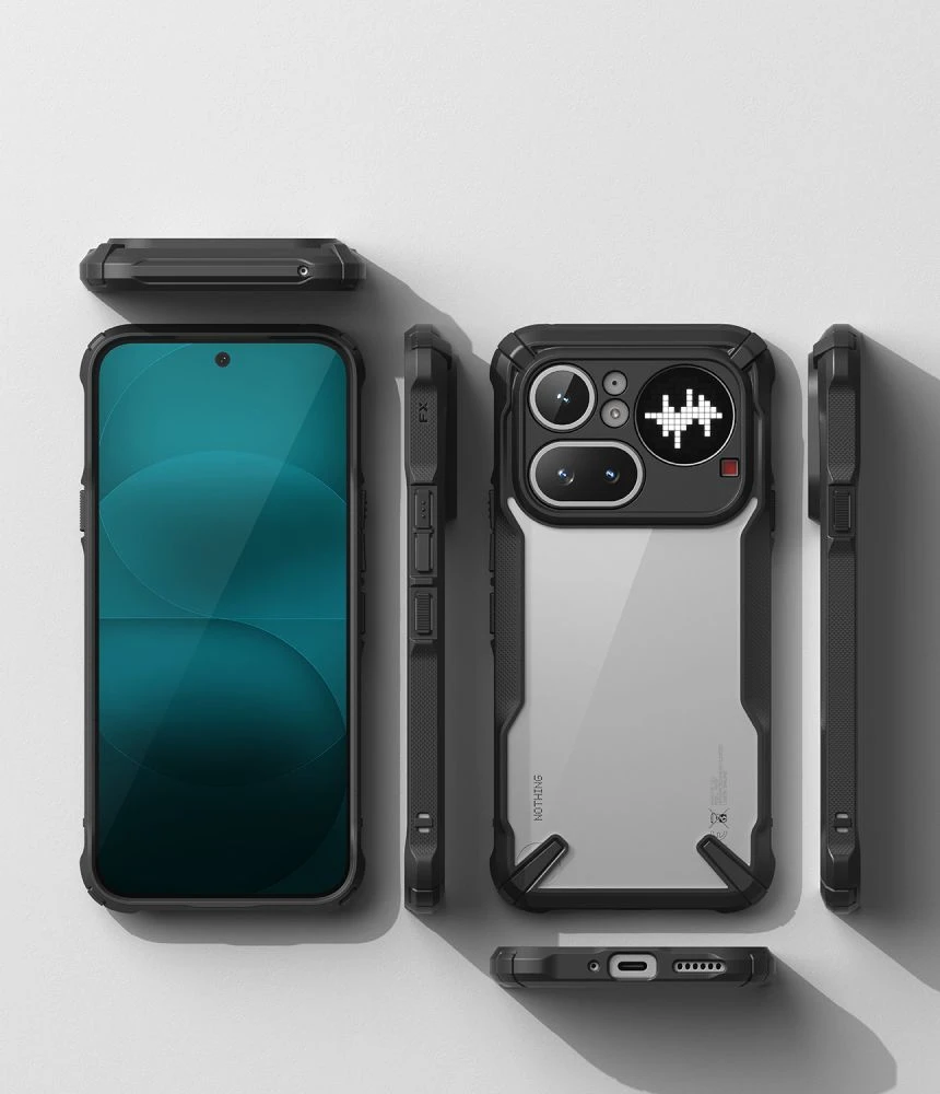 RINGKE FUSION X dėklas NOTHING PHONE 4A PRO Juodas