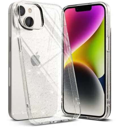 „Ringke“ iPhone 14 dėklas, blizgus, skaidrus, su oro filtru