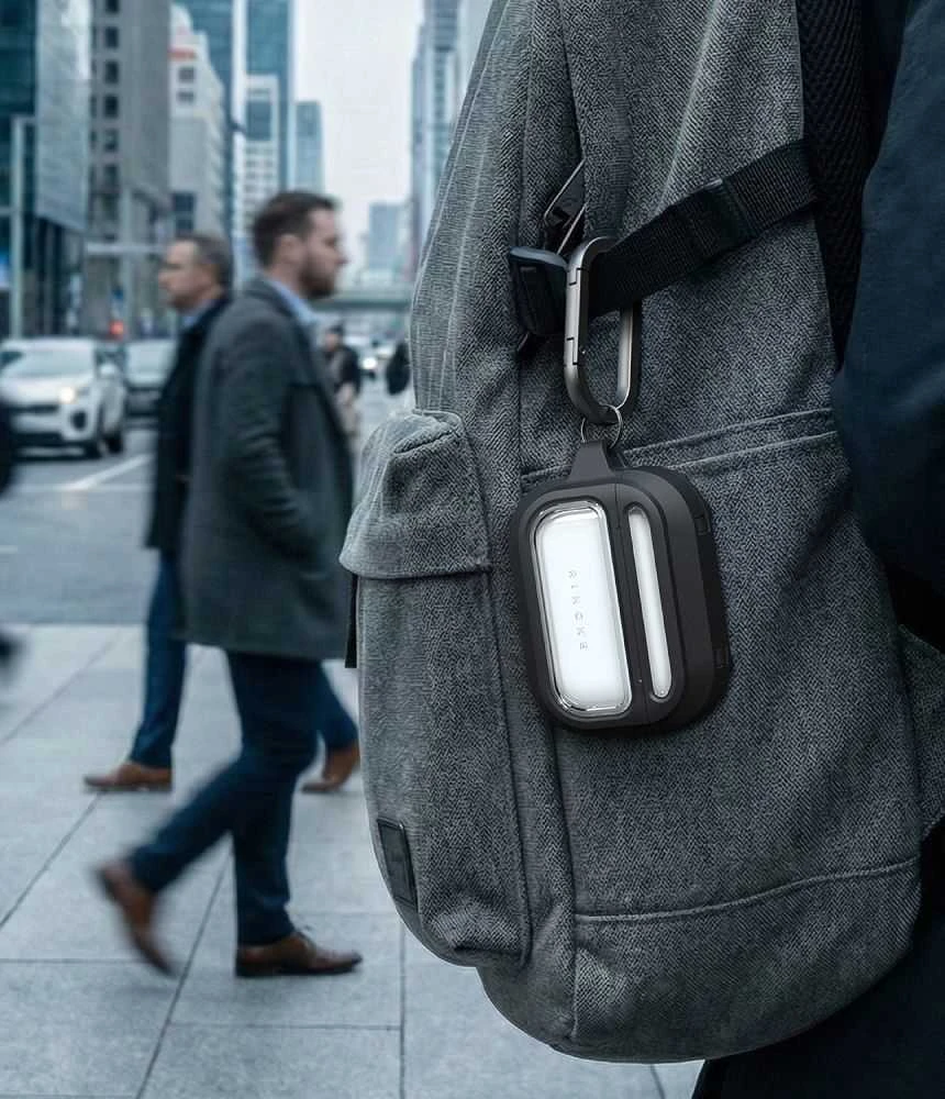 Dėklas „Ringke UX Magnetic MagSafe“ ausinės, Apple AirPods Pro 3, Juodas/Clear