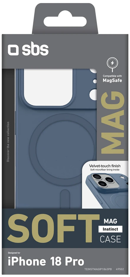 Dėklas SBS Instinct Mag Case for iPhone 18 Pro / 17 Pro Compatible with MagSafe - Mėlyna