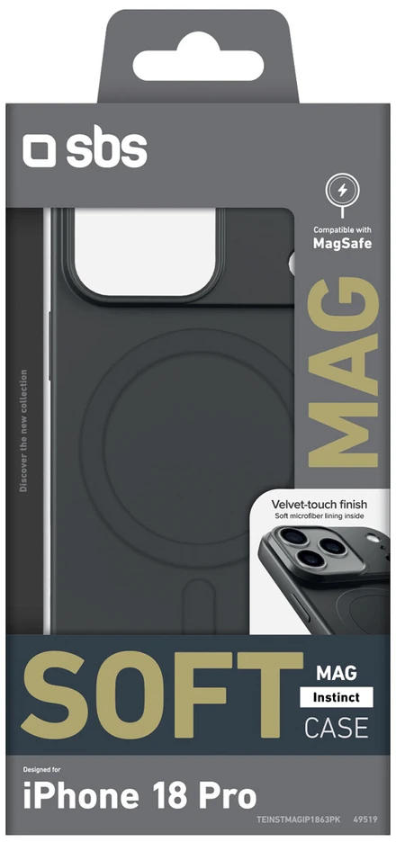 Dėklas SBS Instinct Mag Case for iPhone 18 Pro / 17 Pro Compatible with MagSafe - Juodas
