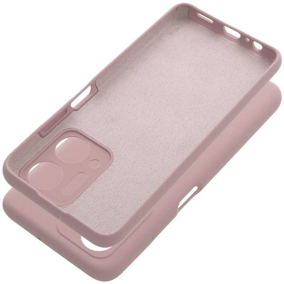 OEM dėklas Honor X7A silikoniniam 2 mm dėklui (apsauginis fotoaparatas), rausvos spalvos