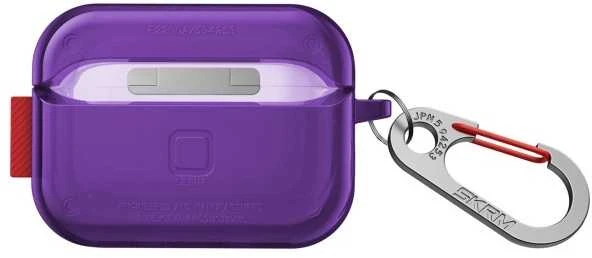 Dėklas Skinarma Saido skirtas AirPods Pro 2 violetinės spalvos